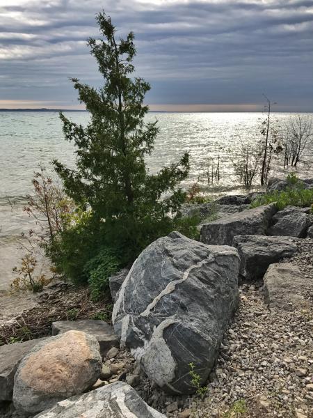 Lake Michigan at the Straits of Mackinaw.