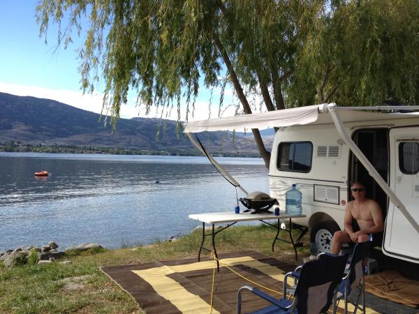 Lakeside at Nk'mip resort on Osoyoos Lake. This is the resort where the Escape rallies are held in June each year although they are not lakeside.