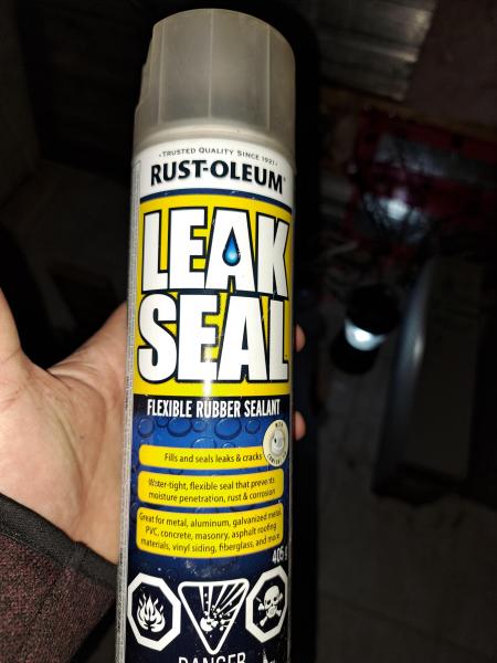 Leak seal spray. this **** worked on my boat, it should work on the trailer.