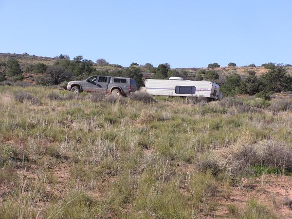 Leaving Dead Horse State Park near Moab