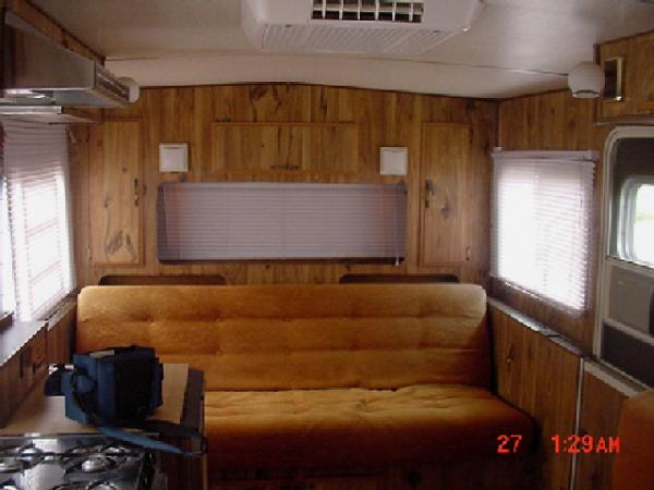 Living Room 1984 Funchaser, trashed out the window blinds as they always get smashed when walls are lowered.