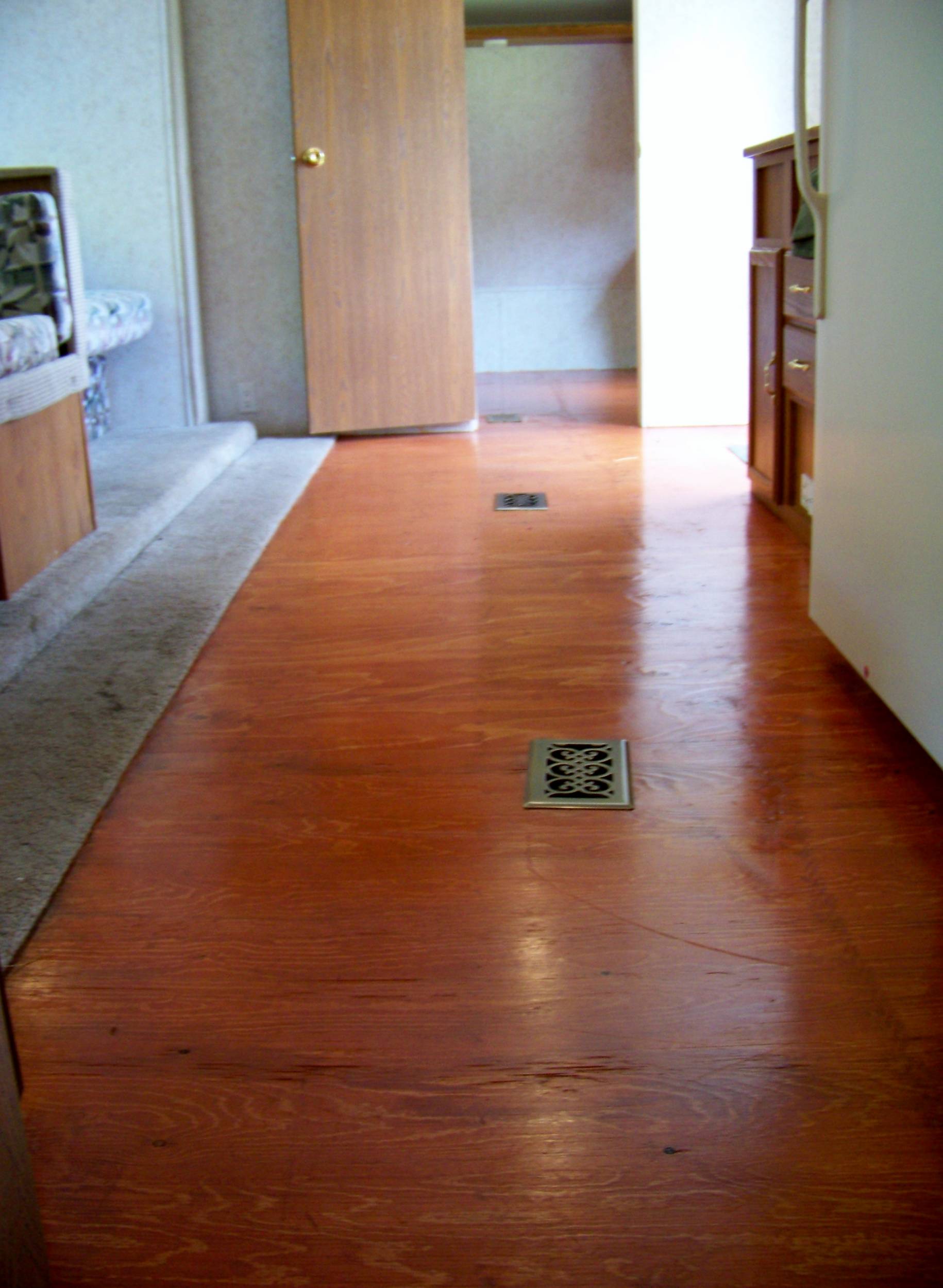 Looking back into the bedroom