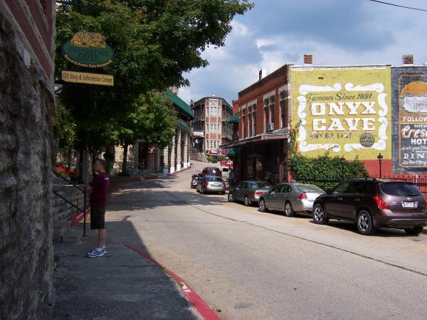 Looking downtown by Basin Park