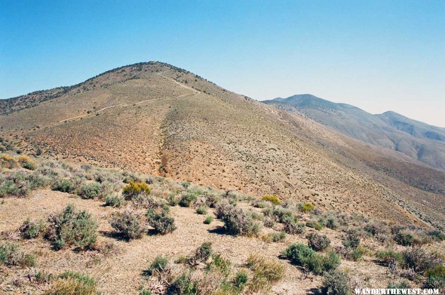 Looking North along Panamint Crest above Butte Valley