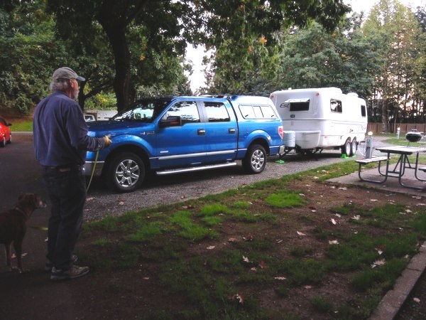 Lynden WA KOA. Level, pull-through site. Good place for our first night. 9/25/2015