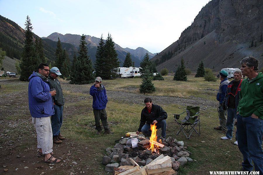 Mark shows us the proper way to set a fire