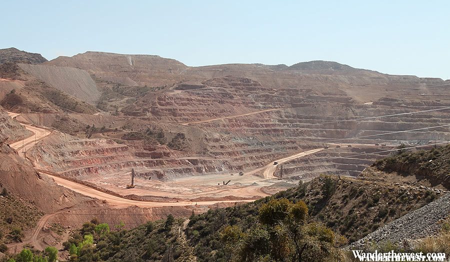 Massive Open Pit Copper Mine - Clifton, Arizona