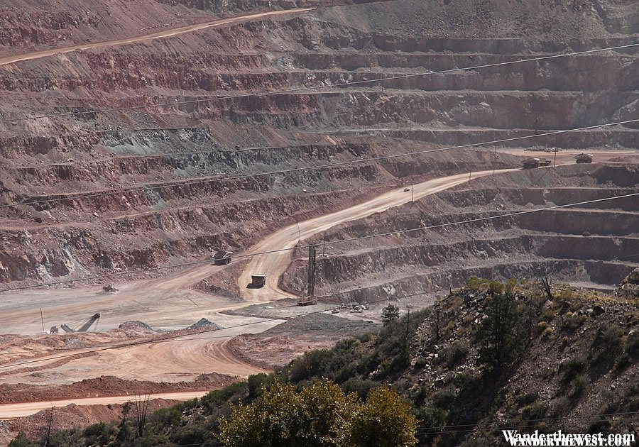 Massive Open Pit Copper Mine - Clifton, Arizona