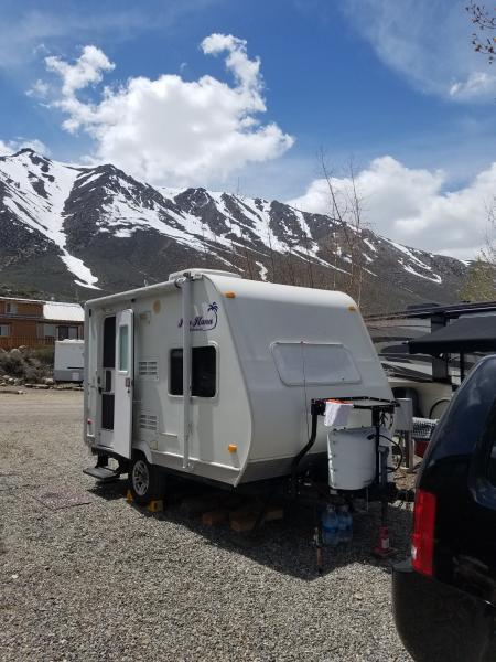 McGee RV Campground up near Mammoth, CA