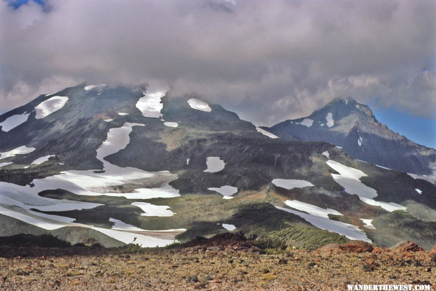 Middle and North Sister from Low on the South