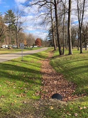 MSPC looking east toward the park entrance.