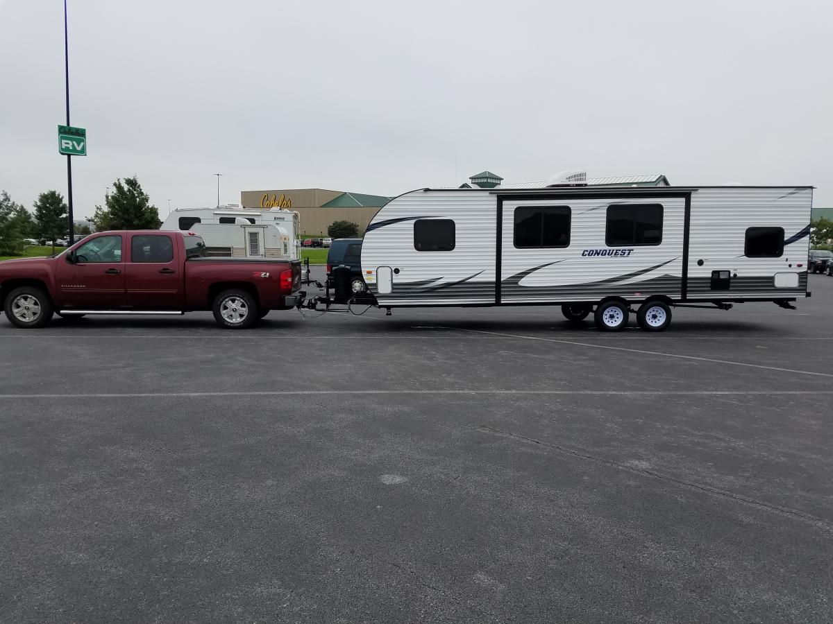 MY FIRST TT    GOT IT IN OCTOBER OF LAST YEAR AFTER THE RV SHOW IN HERSHEY PA.   TOWED MY WITH 2013 CHEVY SILVERADO Z71.  NOW I HAVE A 2017 FORD 150 X