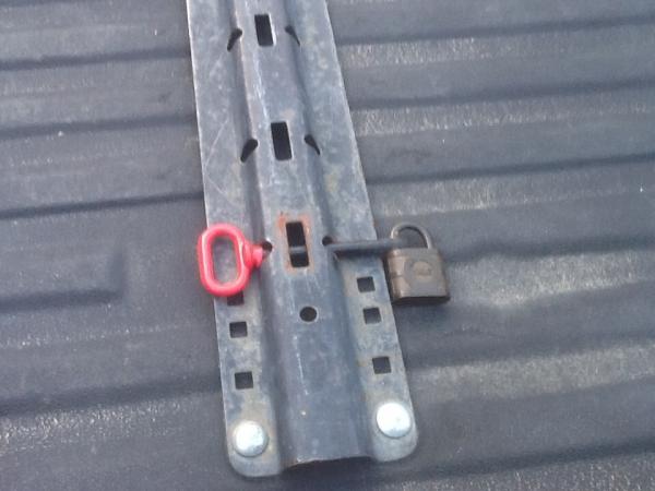 New 5th wheel hitch lock