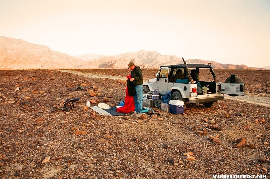 Not at Furnace Creek.  It may be a parking lot but it's our parking lot.