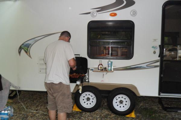 nothing better than food grilled at a campsite