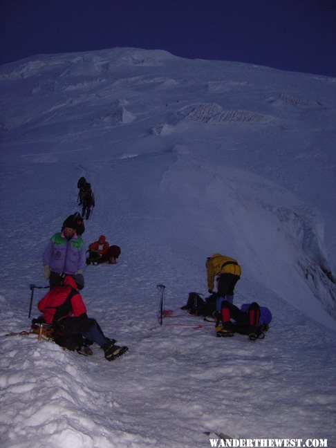 On top of the DC looking towards the summit