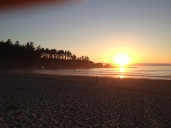 One of the many gorgeous sunsets in Coos Bay.