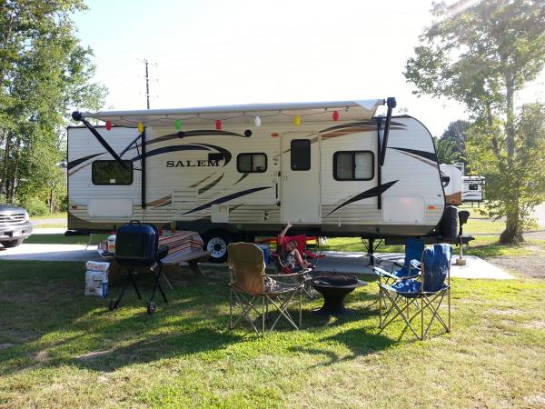 Our first camping trip to Myrtle Beach.