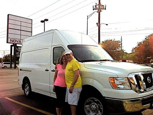 Our Nissan NV 2500 High Top Cargo Van...Will make a great tow vehicle and great for an office for me!  (dog house)