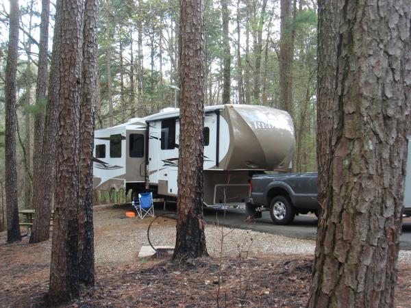 Our rig at Lake Claiborne State Park