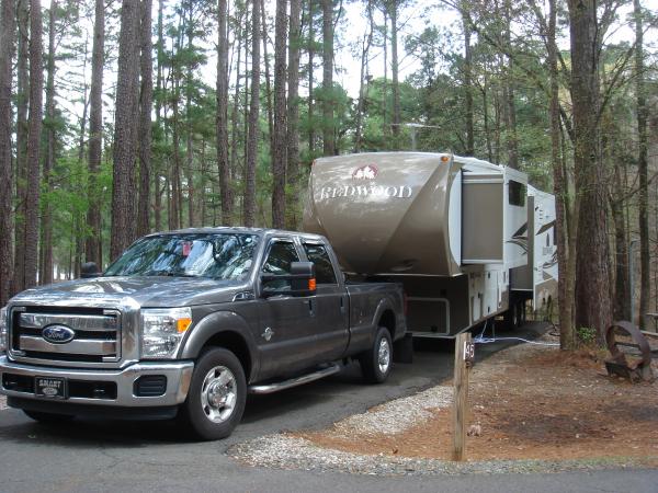 Our rig at Lake Claiborne State Park