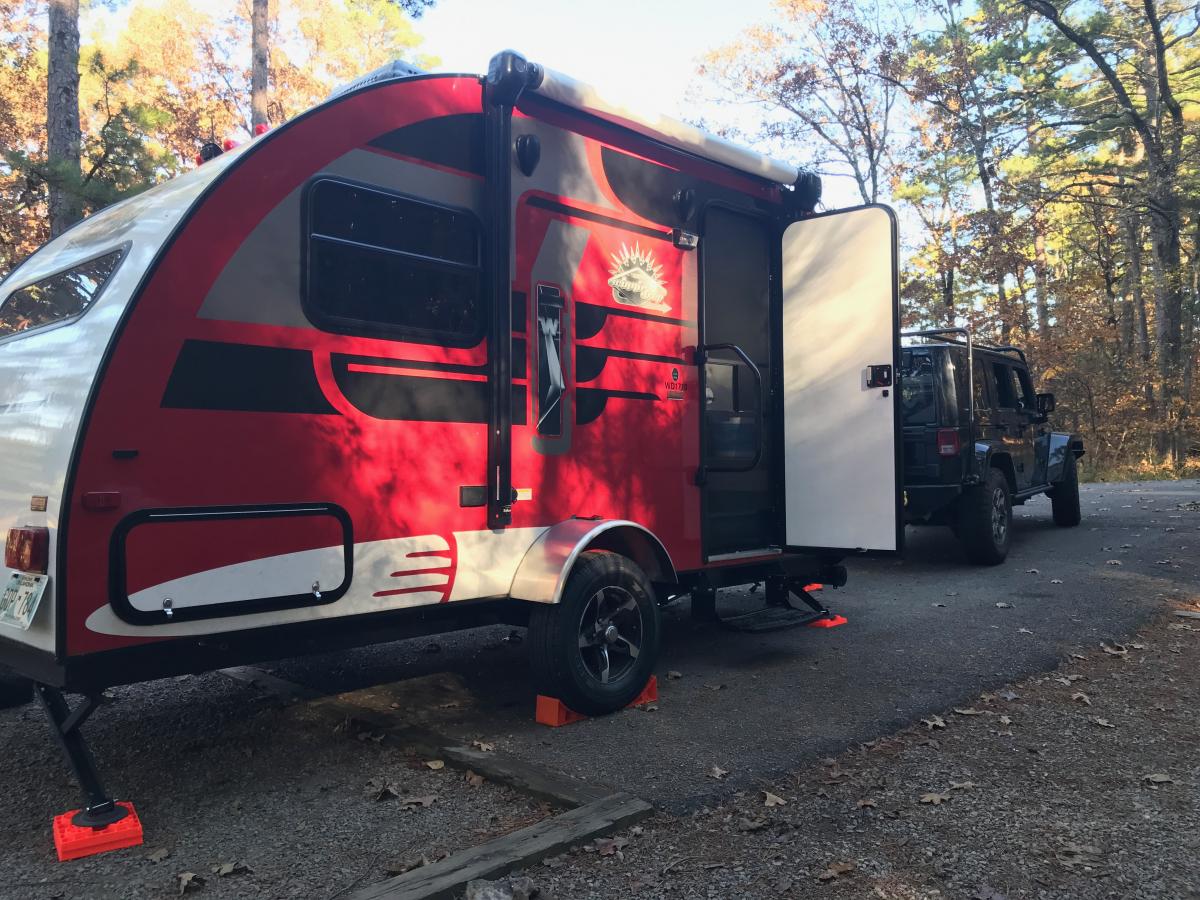 Our sweet Winnebago Winnie Drop we traded in on the Gulf Stream. We loved it, but it was just too small for very long trips.