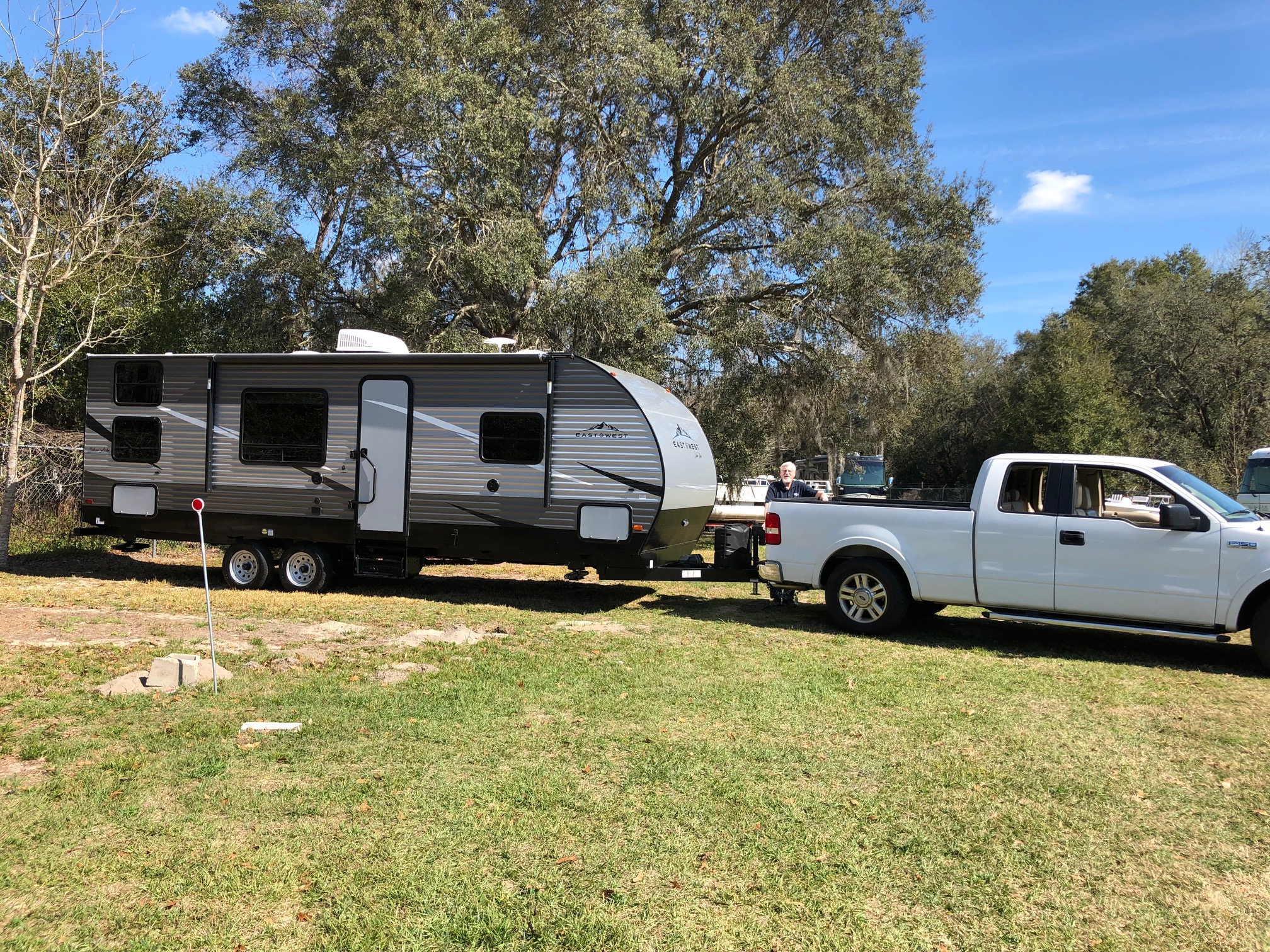 Our travel trailer from Gander Outdoors in Ocala, FL picked it up 2/8/19.