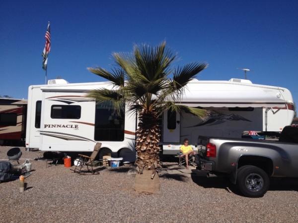 Our Winter site at Casa Grande RV Resort