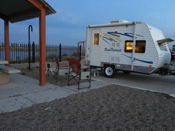 overnight at Cochiti Lake