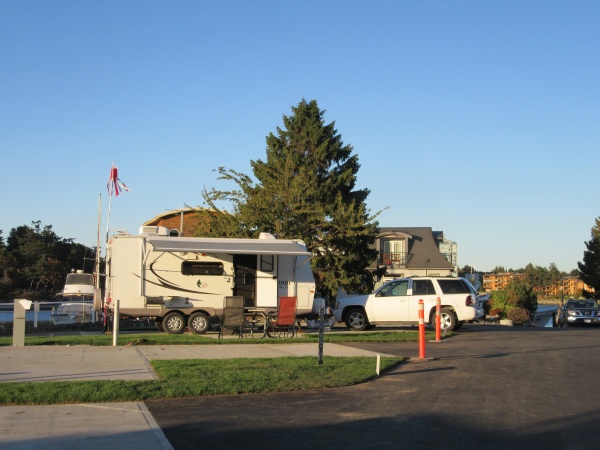 Parked at beautiful Salish RV Haven in downtown Victoria BC