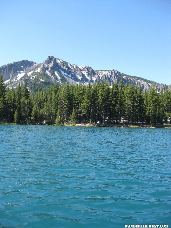 Paulina Peak from Paulina Lake.