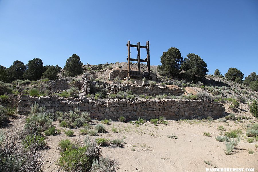 Pigeon Springs Stamp Mill - West of Gold Point