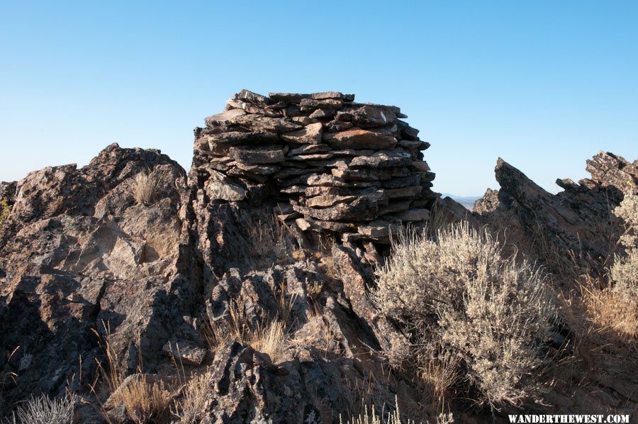 Pine Mt:  Artifact-Rockpile on SE flank