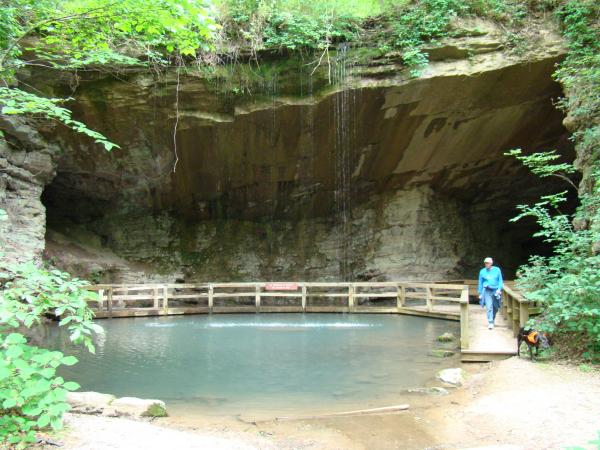 pool at the marble mine at Sloppy Floyd State Park