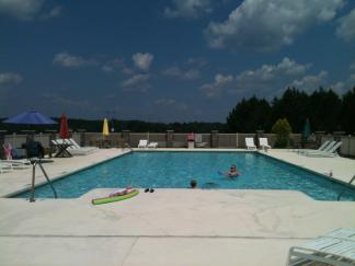 Pool over RV Park