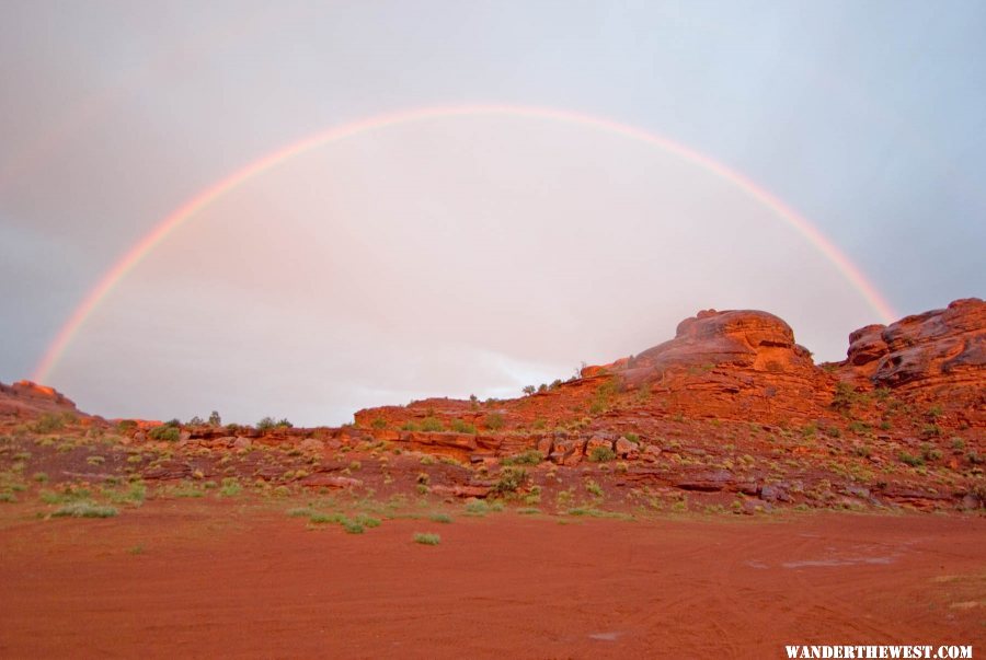 Rainbow to the East--Indian Creek Camp