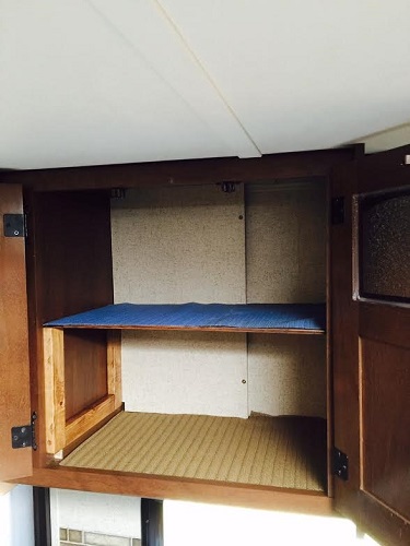 realized a couple of cabinets were plenty tall enough, and a shelf would make things easier. Used 1/4 inch plywood, it will be plenty strong.