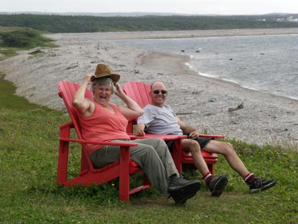 Relaxing by the sea!