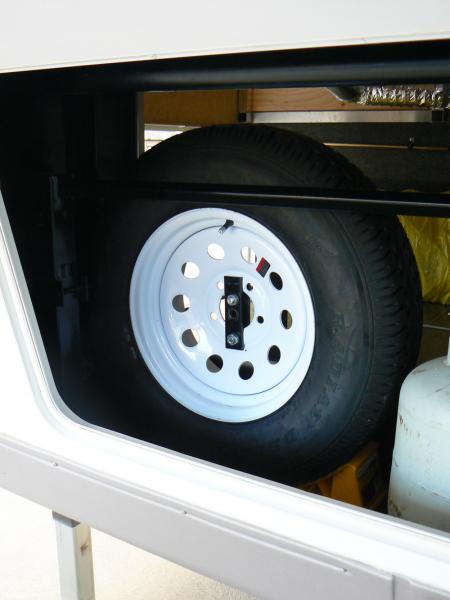 relocated spare tire