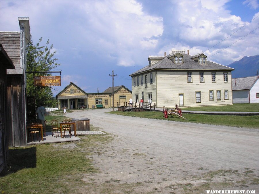 Restored Fort Steele, southeast BC