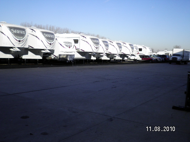 Sabres lined up at the factory waiting for delivery