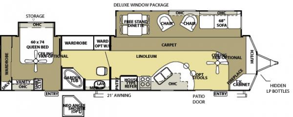 Salem Villa 392FLFB Floorplan