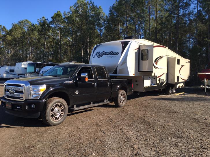 Setting up for first camp at storage