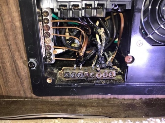 Shorted wiring in Power Converter