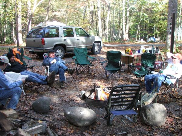 Smoky Mountains in the Fall at Elk Mount
Just sitting around the campfire!