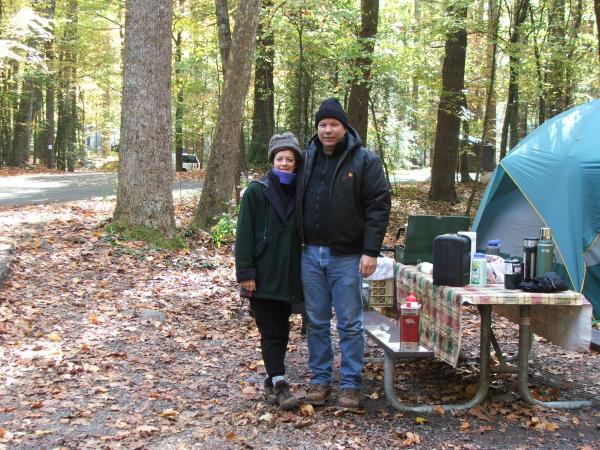 Smoky Mountains in the Fall. This is at Elk Mount Campground.
My son inlaws Parents.