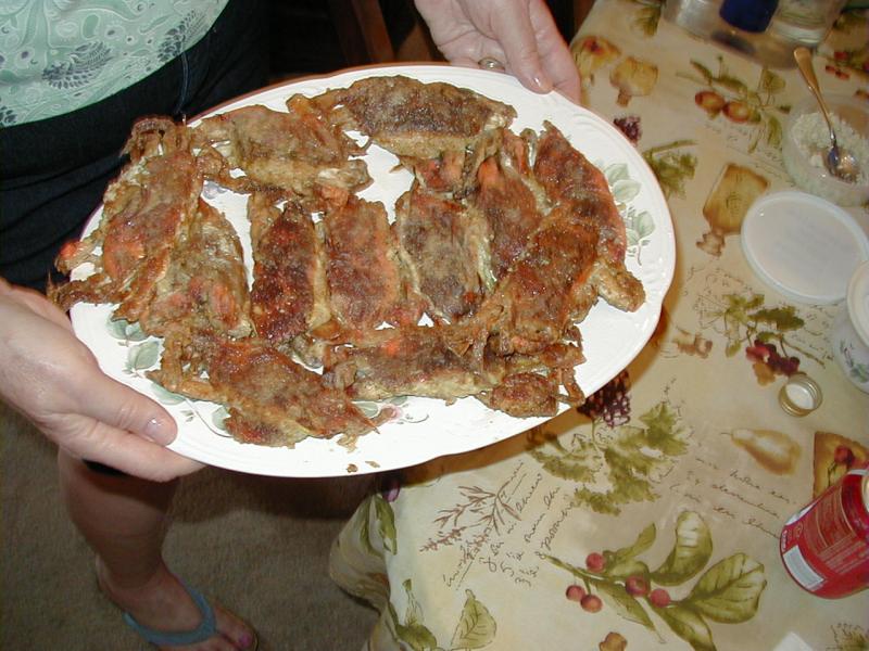 Soft Shell Crabs on Plate