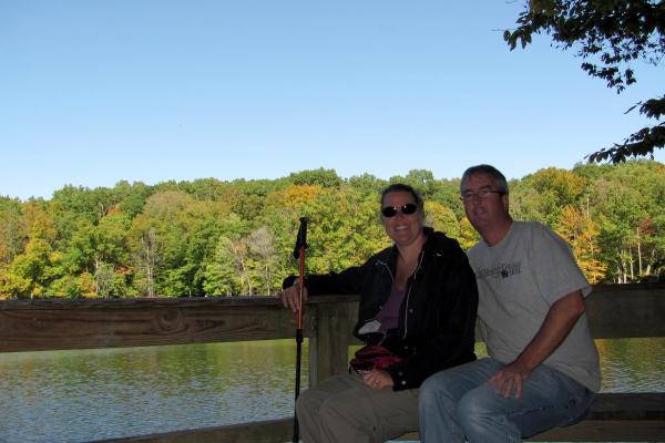 South side of Ogle Lake, sitting area/overlook.