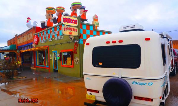 Sparky's, home of the mother of all chili cheeseburgers. Hatch, New Mexico.