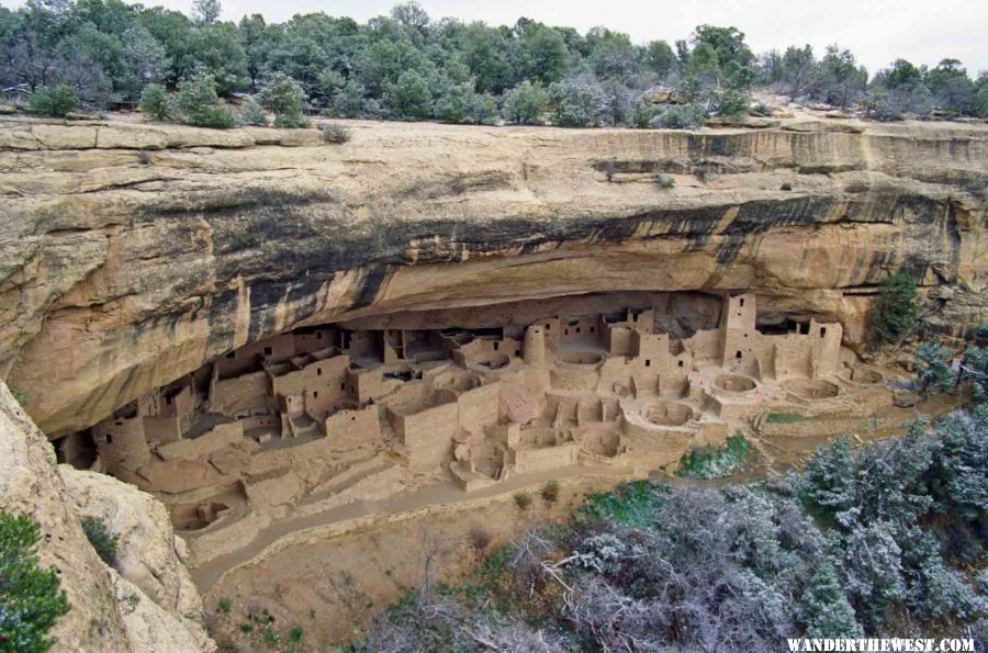 Spruce Tree House from Mesa Verde Rim